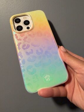 NIB Velvet Caviar White Opal Leopard iPhone 14 Pro Max Case